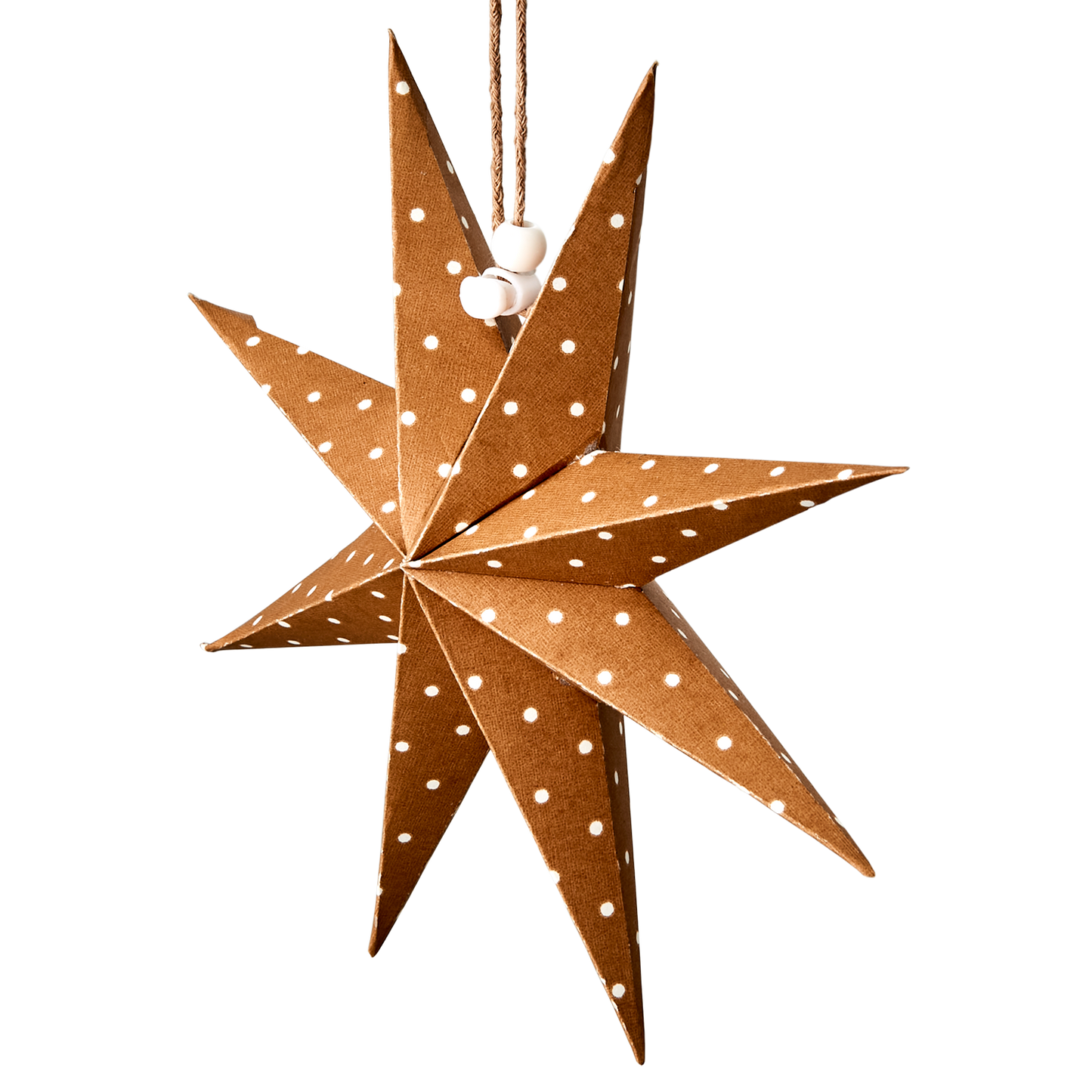 Stjerne brun/hvit