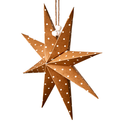 Stjerne brun/hvit