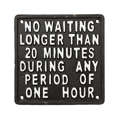 Skilt jern. Svart hvit