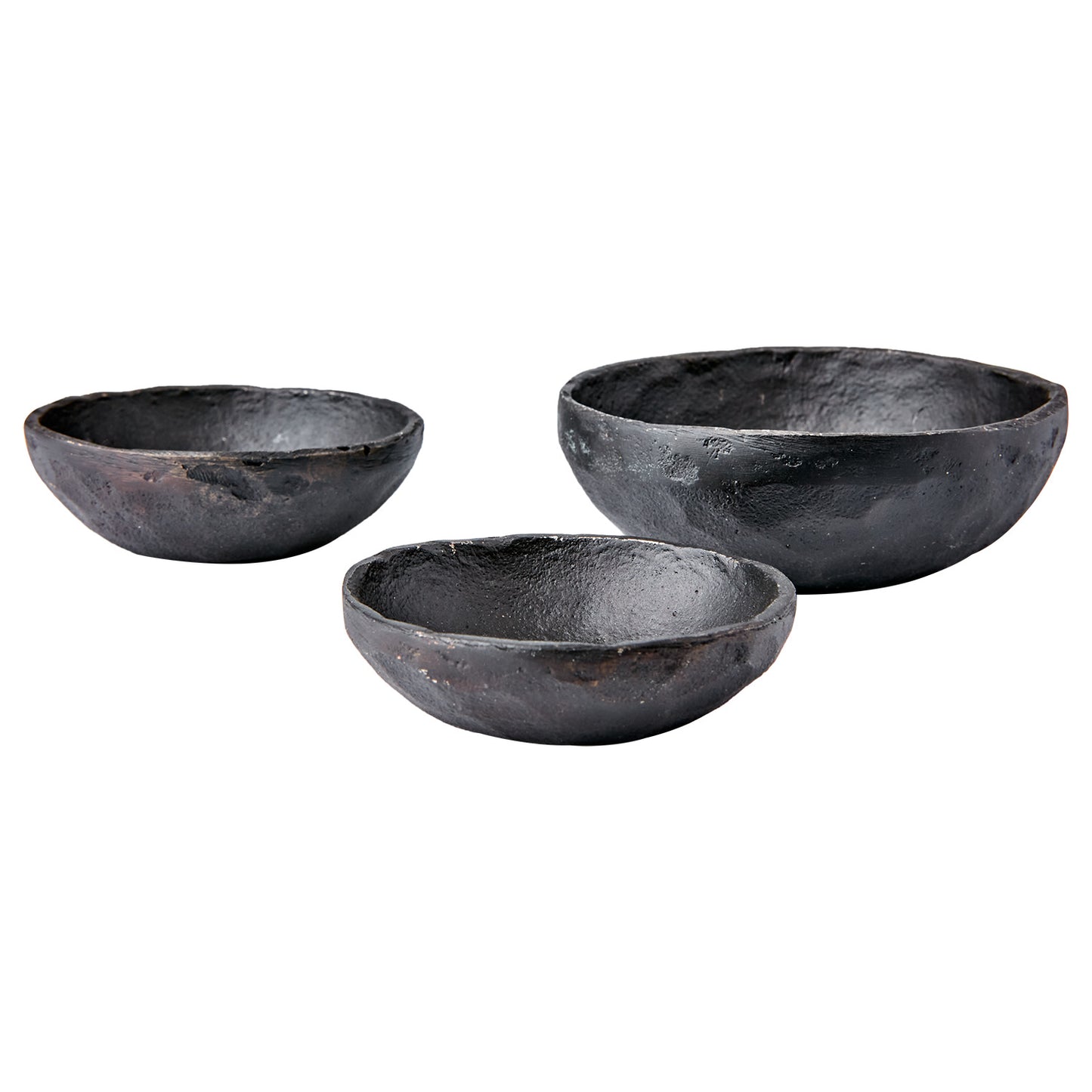 Skålsett i svart jern